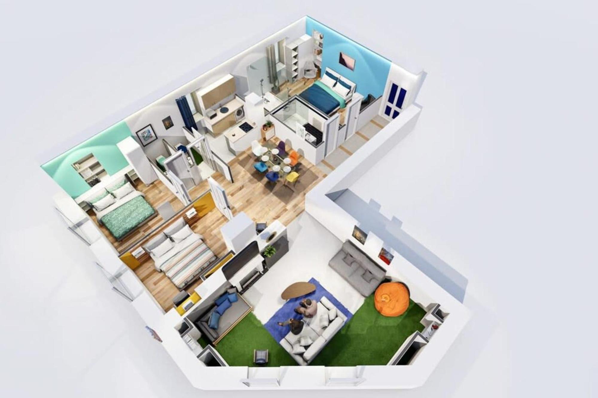 Апартаменты The Big Flat - Hypercentre - Car Park - Virtual Tour Ницца Экстерьер фото